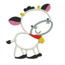 Stickmuster - Bauernhof - Kuh Applikation